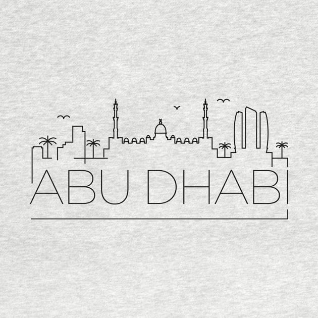 Abu Dhabi Minimal Skyline 2 by kursatunsal